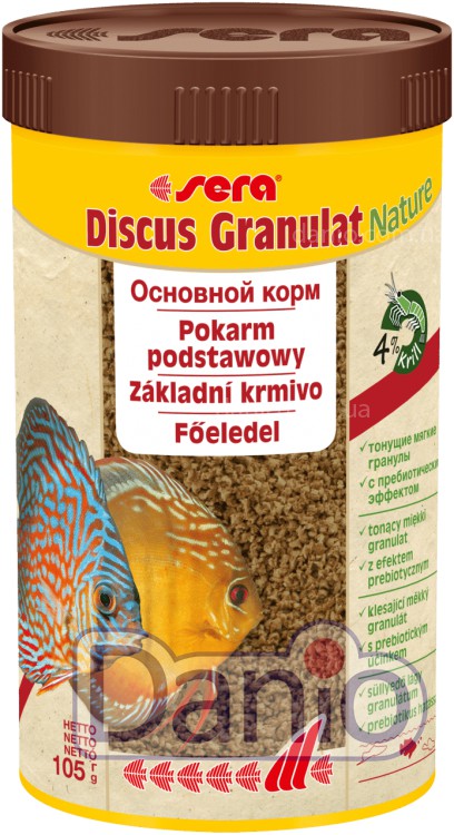 Sera Корм для аквариумных рыб Sera Discus Granules Nature для дискусов ...