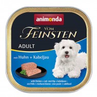 Влажный корм для собак Animonda Vom Feinsten Adult Chicken+Cod 150г, с курицей и треской