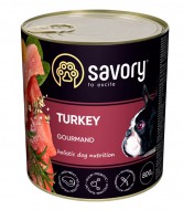 Вологий корм Savory для дорослих собак усіх порід, з індичкою, 800 г