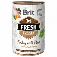 Корм для собак Brit Fresh Turkey with Peas 400г, с индейкой и горошком