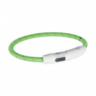 Ошейник для собак Trixie USB Flash Light Ring L-XL светящийся 65cм/7мм, зеленый