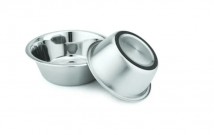 Миска SWI металева з гумовим кільцем для собак, 1.75 л