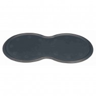 Килимок під миску Trixie, темно-сірий, 45х25 см