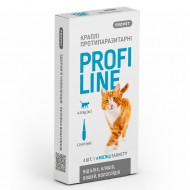 Капли на холку для кошек ProVET Profiline от внешних паразитов, 1мл/4пип