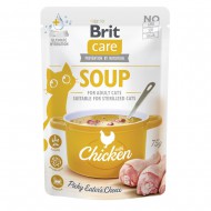 Влажный корм для кошек Brit Care Soup with Chicken 75 г, суп с курицей