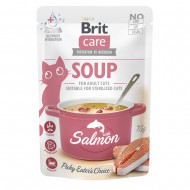 Влажный корм для кошек Brit Care Soup with Salmon 75 г, суп с лососем