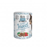 Лакомство для кошек Brit Care Cat Snack Superfruits Insect 100 г, c насекомыми