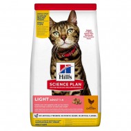 Корм для кошек Hill's SCIENCE PLAN Adult Light для склонных к лишнему весу, с курицей, 1,5 кг