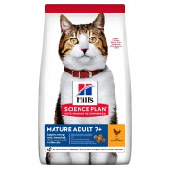 Корм для кошек Hill's SCIENCE PLAN Mature Adult 7+ для зрелого возраста от 7 лет, с курицей, 1,5 кг