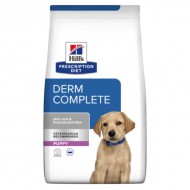 Корм для щенят Hill's Prescription Diet Derm Complete при харчовій алергії та атопічному дерматиті, з яйцем та рисом, 12 кг