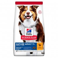 Корм для собак средних пород Hill's SCIENCE PLAN Mature Adult 7+ Medium Breed для зрелого возраста от 7 лет, с курицей, 14 кг