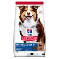 Корм для собак средних пород Hill's SCIENCE PLAN Mature Adult 7+ Medium Breed для возраста от 7 лет, с ягненком и рисом, 14 кг