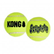 Игрушка для собак средних и больших пород KONG SqueakAir Ball L теннисный мяч, 8,3см/2шт