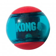 Игрушка для собак средних и больших пород KONG Squeezz Action Ball L мяч-пищалка, 8,3см/2шт
