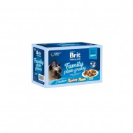 Влажный корм для кошек Brit  Premium Delicate Fillets in Gravy Family Plate 12 х 85 г, филе в соусе