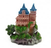 Декорация Tetradon Дом на скале 15х10х17см