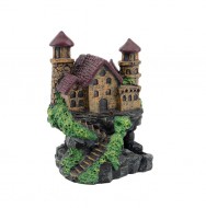Декорация Tetradon Замок на скале 9.5х8.5х13см