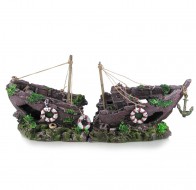 Декорація Tetradon Корабель, що затонув, Максі 83x27x38см