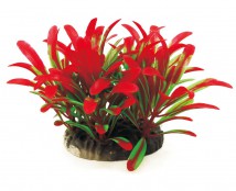 Растение для декора аквариума Tetradon 10x10x8cм красно-зеленое