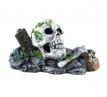 Декорація Tetradon Череп з кістками M 19х7, 5х10, 5см