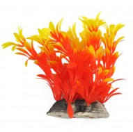 Растение для декора аквариума Tetradon 6x5x10cм оранжевое Hygrophila