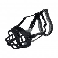 Намордник для собак Trixie Muzzle Flex, M  (черный), силиконовый