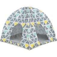 Домик для грызунов Trixie WigWam Sunny разноцветный, 37х35х37 см