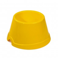 Миска пластикова Priroda жовта, 750 мл (для собак з довгими вухами)