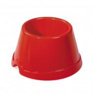 Миска пластикова Priroda червона, 750 мл (для собак з довгими вухами)