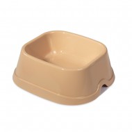 Миска пластикова для собак Priroda Модерн №4, 1,25 л (світло-бежева)