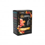 Набор Влажный корм Savory для стерилизованных кошек, индейка с морковью в желе, пауч, 85 г, 3+1