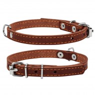 Ошейник CoLLaR одинарный  дл 20мм ш 32-40см коричневый