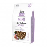 Cухой корм для собак малых пород Brit Care Mini Raw Delights Beef говядина, 2 кг