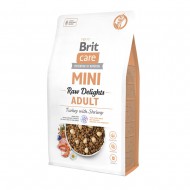 Cухой корм для собак малых пород Brit Care Mini Raw Delights Turkey with Shrimp индейка с креветками, 2 кг
