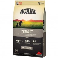 Сухой корм ACANA Light&Fit Recipe 11,4 кг, для собак для поддерживающих здоровый веса тела, с курицей