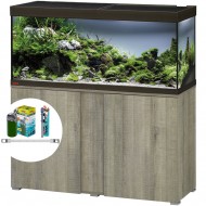 Аквариумный комплект Eheim vivaline LED 240 литров с тумбой, освещение 1x16.3W, цвет oak grey/bronze
