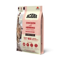 Сухой корм ACANA Indoor Entree Cat 4,5 кг, для домашних котов, с курицей и селедкой