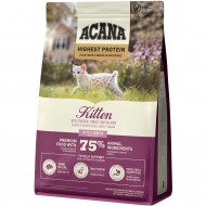 Сухой корм ACANA Highest Protein Kitten Recipe 1,8 кг, для котят всех пород, с курицей, индейкой и лососем