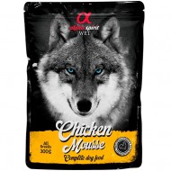 Влажный корм ALPHA SPIRIT Chicken Mousse 300г, для собак старше 1 года с курицей