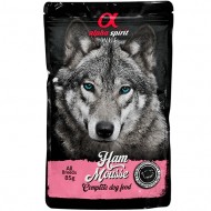 Влажный корм ALPHA SPIRIT Ham Mousse 85г, для собак старше 1 года с ветчиной