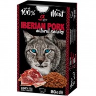  Полувлажные лакомства ALPHA SPIRIT Cat Iberian Pork Natural Snacks 80гр, для взрослых котов, с иберийской свининой