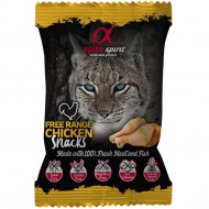 Полувлажные лакомства ALPHA SPIRIT Cat Snacks Free Range Chicken 35гр, для взрослых котов, с курицей