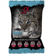 Полувлажные лакомства ALPHA SPIRIT Cat Snacks Fish 50гр, для взрослых котов, с рыбой