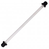 Ось керамическая для аквариумных фильтров и насосов, 5x125 мм, с резиновыми втулками	