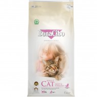 Сухой корм BONACIBO Adult Cat Light&Sterilized 15кг, для взрослых стерилизованных котов, с мясом курицы, анчоусами и рисом