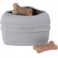 Контейнер для ласощів DEXAS Pooch Pouch з кліпсою на пояс, для собак, світло-сірий