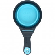 Мірна склянка DEXAS Collapsible KlipScoop з кліпсою 480мл, для корму, блакитний