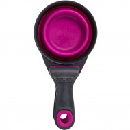 Мірна склянка DEXAS Collapsible KlipScoop з кліпсою 240мл, для корму, рожева