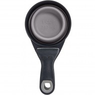 Мірна склянка DEXAS Collapsible KlipScoop з кліпсою 240мл, для корму, світло-сірий