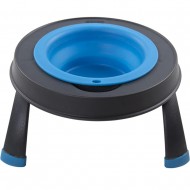 Миска одинарная DEXAS Single Elevated Feeder Large на складной подставке 960мл, для собак, голубая